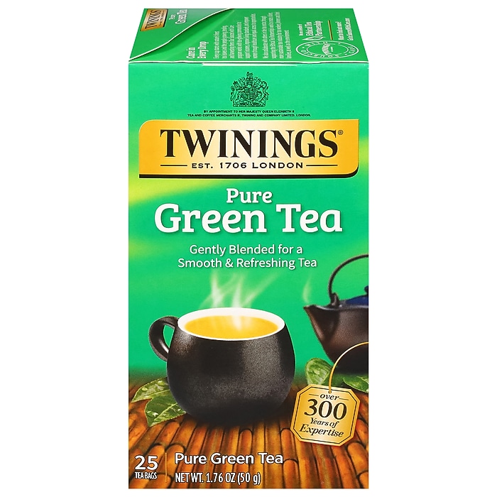 Twinings Herbal Green Tea Bags, 1.76 oz, 25/Box (TNA51732) | Staples