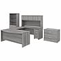 Bush Business Furniture Studio C 72W x 36D U Shaped Desk with Hutch, Bookcase and File Cabinets, Platinum Gray (STC001PGSU)~#|#~E83485AF-0B5D-4A25-B786B7A45FCB8FEE_sc7