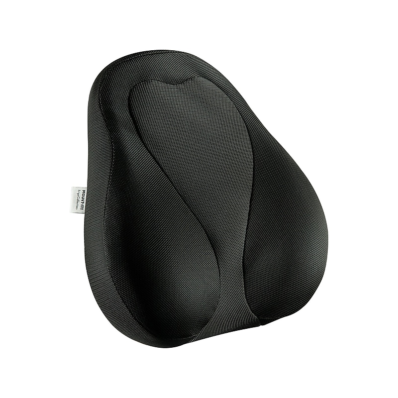 Mount-It! Ergo Collection Memory Foam Curved Back Support, Black (MI-1105) image 1