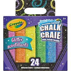 ぐり_&　6個 Crayola Wash Sidewalk Chalk, Assorted Colors, 64/Box