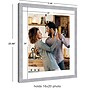 Amanti Art Brushed Nickel Narrow 16" x 20" Polystyrene Picture Frame, Gray (A42677345628)~#|#~E84D5AD0-CC21-4CA9-91E03363230EEFA1_sc7