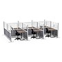 Luxor Modular Room Divider Add-On Wall, 48"H x 70"W, Gray PET/Frosted Acrylic (MW-7048-XFCG)~#|#~E84EB19C-D362-40EC-97A8487A5ED65BB1_sc7