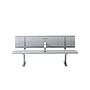 Alpine Industries 6' Galvanized Steel Park Bench with Curved Intermediate Armrest, Silver (ALP4250-6)~#|#~E84F8AA5-79BA-41A9-99E9237FDA375249_sc7