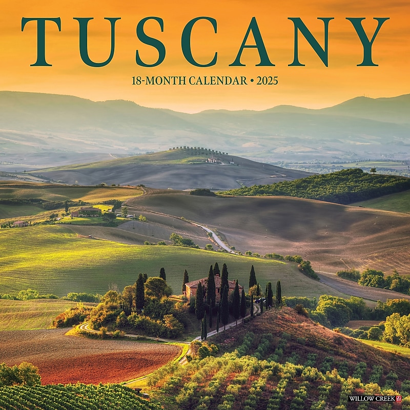 Tuscany 2025 Wall Calendar