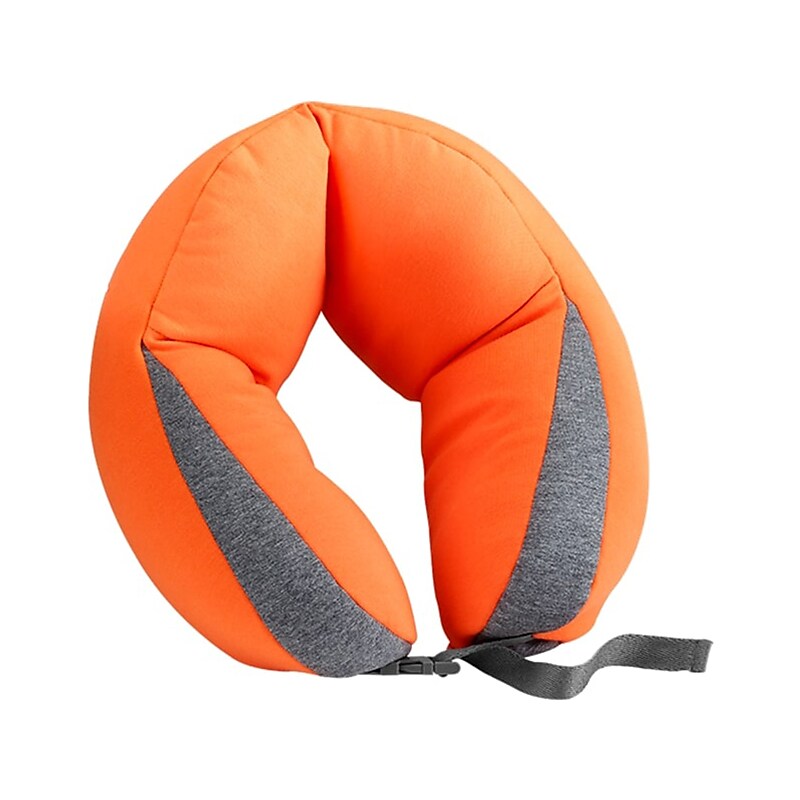 Travel Smart Cotton Microbead Neck/Back Pillow, Orange, 13.5" (TS49XR) image 1