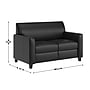 Flash Furniture Agent 52.5"W LeatherSoft Loveseat, Black (BT827U2BK)~#|#~E855EB95-D5FE-46F9-9AC86BDBD3AAA7F5_sc7