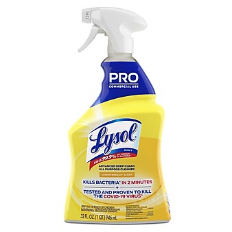 Lysol Advanced Deep Clean Disinfecting All Purpose Cleaner, Lemon Breeze Scent, 32 oz. (1920000351)