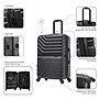InUSA Aurum 25.98" Hardside Suitcase, 4-Wheeled Spinner, TSA Checkpoint Friendly, Black (IUAUR00M-BLK)~#|#~E858683C-3DEC-4229-8CC75521517CCB68_sc7