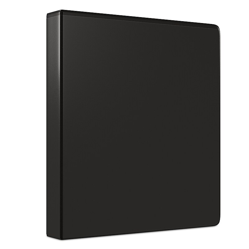 Staples 1" 3-Ring View Binder, Black (ST23733-CC) image 1