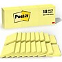 Post-it Notes, 3" x 3", Canary Collection, 100 Sheet/Pad, 18 Pads/Pack (654-14+4YW)~#|#~E8596DB1-E844-448C-8FA50E333A04DD9F_sc7