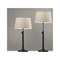 Simplee Adesso Mitchell Incandescent Table Lamp, Antique Black, 2/Set (SL1150-01)