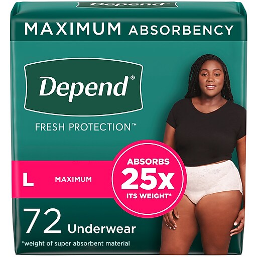 Depend Fresh Protection Adult Incontinence Underwear for Women