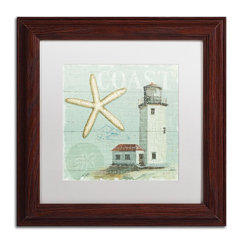 Trademark Fine Art Lisa Audit 'Beach House II' 11 x 11 (WAP0216-W1111MF) image 1