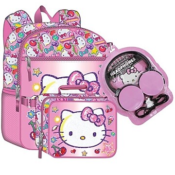 hello kitty computer backpack Cute Laptop Books School Bag allowing you to easily secure it to luggage handles during travel Hello Kitty Pink Laptop Computer