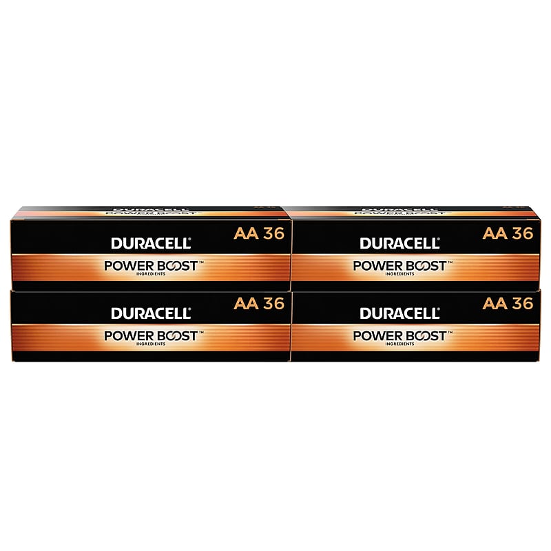 Duracell Coppertop AA Alkaline Battery, 144/Pack (MN15P36) image 1