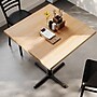 Flash Furniture Bennett Square Shaped Wooden Commercial Indoor Table, 36" x 36", Natural Top/Black Base (GSFSQ36NTT3030B)~#|#~E86CB604-9217-455B-913BD5EEC734CDEC_sc7
