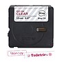 Brother P-touch Btag Label Tape, 1/2" x 13.1' (12mm x 4m), Red on Clear (BTAG132)~#|#~E86E67E8-6675-421A-81D234DD008A3948_sc7