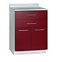 Viva Comfort 36'' H x 24" L Exam Room Medical Cabinet, 2-Doors, 2-Drawers, Claret (90224GRYCL)~#|#~E8748D91-B9EC-4DA6-BCAEC26DFC864251_sc7