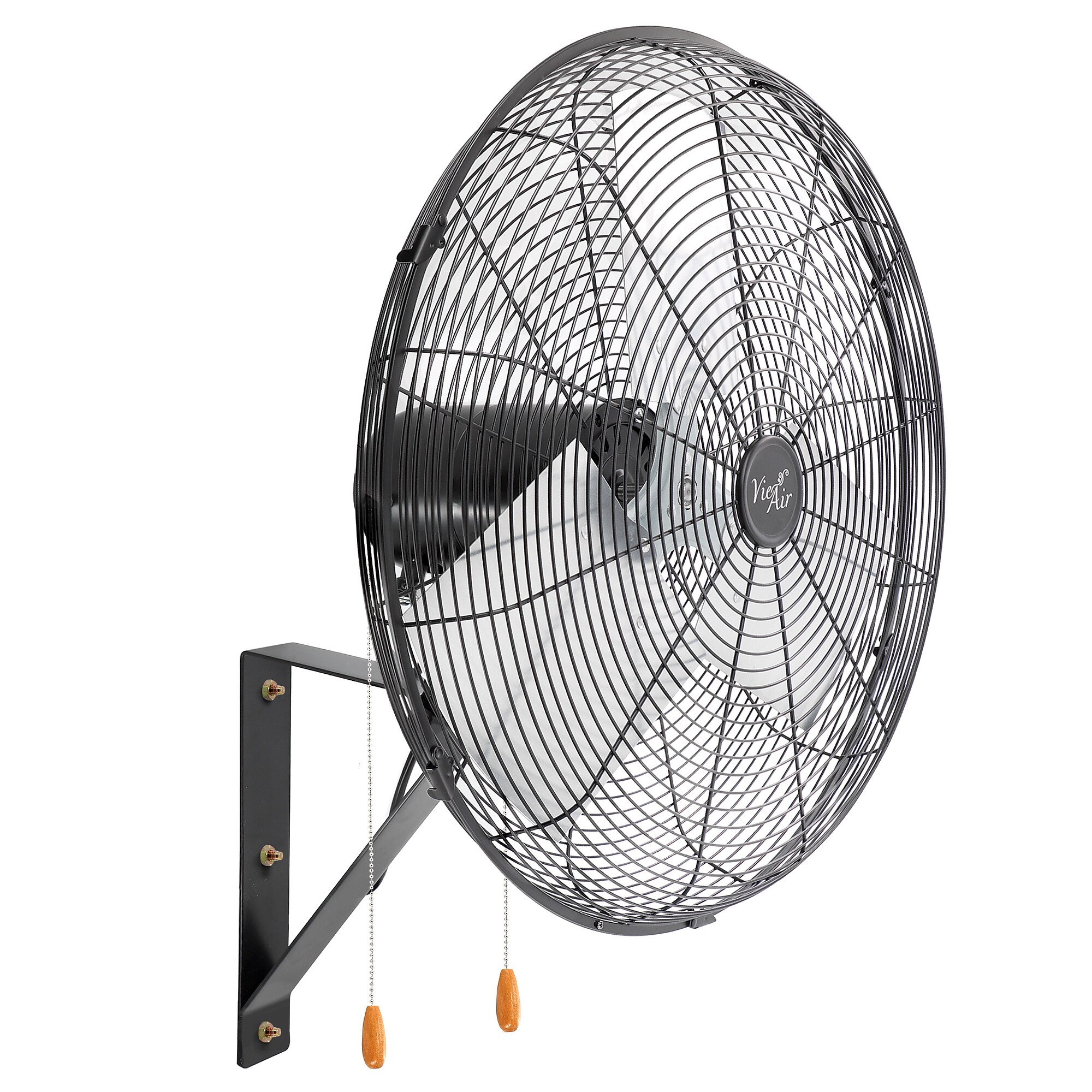Vie Air Industrial 20″ Oscillating Wall Fan, 3-Speed, Black (938122814M) Simolary simolary.com