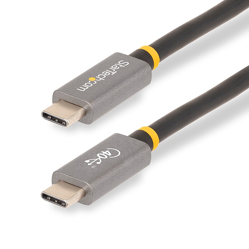StarTech 3.3ft (1m) USB4 Cable 40Gbps, 100W (5A) PD, 8K 120Hz/4K 240Hz DP Alt Mode, USB-IF Certified USB-C Cord, Thunderbolt Com image 1