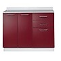 Viva Comfort 36.75'' H x 42" L Exam Room Medical Cabinet, 2-Doors, 3-Drawers, Claret (902BASE42NSCL)~#|#~E879679A-0A30-4C41-B5AD8FFD2E9DA1D6_sc7
