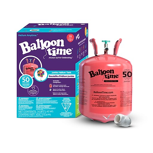 Balloon Time Jumbo Helium Tank, Pink (347138) | Staples