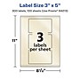 Avery Pearlized Ivory Rectangle Multipurpose Labels, 3" x 5", Ivory, 300/Box (94213)~#|#~E8849525-CF9D-4421-92D6E81830A3023D_sc7