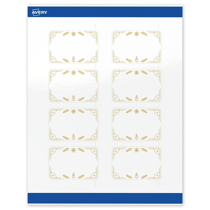 Avery Rectangle Multipurpose Labels, 2" x 3", White, 80/Pack (19479370647) image 1