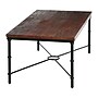 Storied Home Saratoga Rustic Solid Wood and Metal Coffee Table, Dark Chestnut (EC1089)~#|#~E8899EB1-9124-4448-B26BF425DF8BA170_sc7