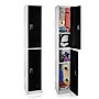 AdirOffice 72'' 2-Tier Black Storage Locker, 4/Pack (629-202-BLK-4PK)~#|#~E88CA144-3BB8-46FE-93384F6C5C0D8BE1_sc7