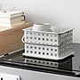 iDESIGN Small Stackable Plastic Storage Bin, Light Gray (28373M3)~#|#~E88DFE21-83F6-45B7-9995D2F83D5C6471_sc7
