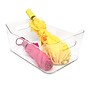Isaac Jacobs Large Plastic Storage Bins with Handles, 6" x 10" x 13.5", Clear, 2/Pack (PD01-L2)~#|#~E88FE7A1-0471-4D00-AE021BCFA96623FA_sc7