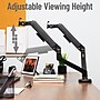Mind Reader Adjustable Counter-Balance Dual Arm Desk Mount for 13" – 32" Monitors, Black (GARMONDB-BLK)~#|#~E88FE85D-0FB1-4CDE-B82933C33DFC28CB_sc7
