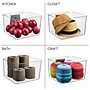 iDESIGN Medium Stackable Plastic Storage Bin, Clear (50377)~#|#~E8918B76-7459-41A4-9347C762CA6EA227_sc7