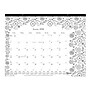2026 Blueline DoodlePlan 22" x 17" Monthly Desk Pad Calendar, Black/White (C2917311)~#|#~E892B665-AB18-4519-B9F59770A48218F7_sc7