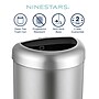 Nine Stars Trash Can, 21 Gallon, Silver (OTT-80-29SL)~#|#~E892CDF0-5CF5-461C-8D7B54A322A1B90E_sc7