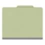 Ecom Folders Recycled Pressboard Classification Folder, 2" Expansion, Letter Size, Peridot Green, 25/Box (DV-T42-02-3PER)~#|#~E8957E3D-615F-4401-9D78FACFDF02BD40_sc7