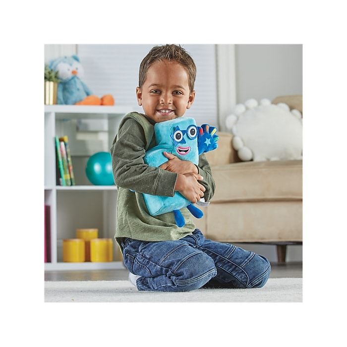 hand2mind Numberblocks Sing-Along Numberblock Five Plush, Blue