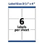Avery TrueBlock Laser Shipping Labels, 3-1/3" x 4", White, 600 Labels/Box (5164)~#|#~E897C327-9894-4219-A76AAC8FE1D56D4B_sc7