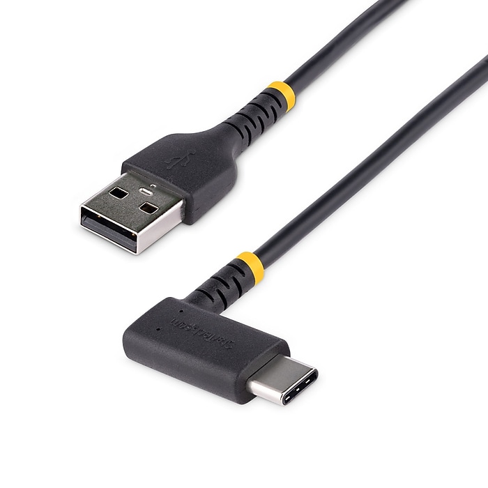 StarTech.com 6.6ft USB-A to USB-C Cable, Charge/Sync, Right