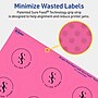 Avery Laser/Inkjet Round Multipurpose Labels, 2.25" Dia., Bright Pink, 480/Pack (94510)~#|#~E89B3D43-4699-437F-82E838C7E8E81957_sc7