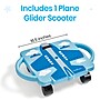 hand2mind Plane Glider Scooter Board, Blue (96996)~#|#~E89E6DCF-675D-420F-A3949A77A60131B7_sc7