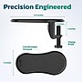 Purely E5620 Ergonomic Arm Rest/Elbow Support for Desk, 180° Adjustable Computer Desk Support Extender, Black (PARE5620)~#|#~E8A112EE-25F2-497F-8CC44851E971E356_sc7