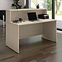 Bush Business Furniture Arrive 60"W Reception Desk with Shelf, Natural Elm (ARV001NE)~#|#~E8A65400-6E63-4126-BAAE16B679B9CD96_sc7