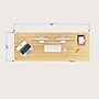 FlexiSpot E7 Pro 78"W Electric Adjustable Standing Desk, Bamboo/White (E7WPRO7830LBZB)~#|#~E8A6A949-DC1D-4EB5-8E37511C34AF1687_sc7