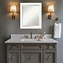Amanti Art Vanity White Narrow Frame Wall Mirror, 23.5" x 19.5" (A42674593026)~#|#~E8A8A03F-6D60-45C7-B0DDEA37C374B1AA_sc7