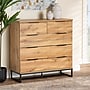 Baxton Studio Franklin 39"H Chest, 5-Drawers, Oak/Black (180-13827-HiT)~#|#~E8AF409A-4AD5-45A5-9914957236F5479D_sc7
