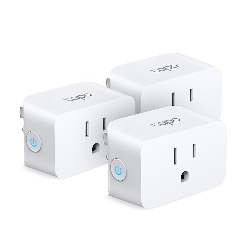 TP-Link Tapo TP15 Mini Smart Wi-Fi Plug, White, 3/Pack image 1