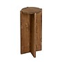 Storied Home Paulownia 13.8"Dia. Wooden Round Accent Table, Brown (EC1803)~#|#~E8BAACE4-3CA3-467C-B081D041E4E98F68_sc7