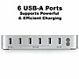 4XEM Charging Station, 50W, 4.9 ft., White (4X6PORTUSBACS)~#|#~E8BC4874-16CC-436A-982BBB4C32592AA8_sc7